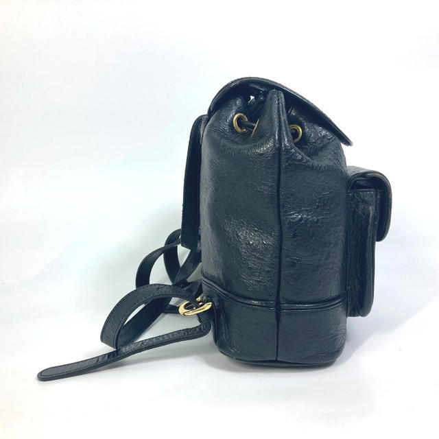 Versace VERSACE Sunburst Backpack Leather Black/GoldHardware - view 4