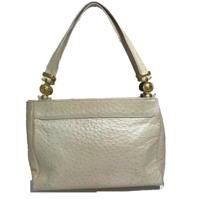 Versace VERSACE Sunburst embossed Shoulder Bag Leather Beige - view 2
