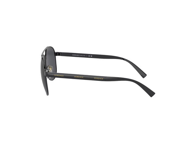 Versace Versace Sunglasses In Black Frame With Dark Grey Lens - view 3