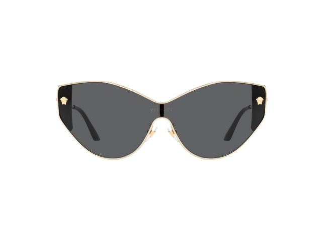 Versace Versace Sunglasses In Gold Frame With Grey Lens - view 2