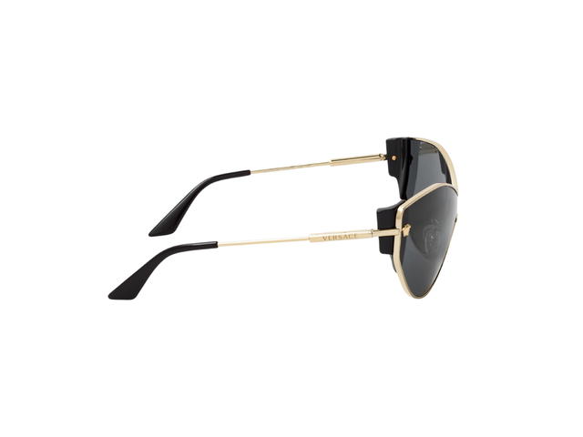 Versace Versace Sunglasses In Gold Frame With Grey Lens - view 3