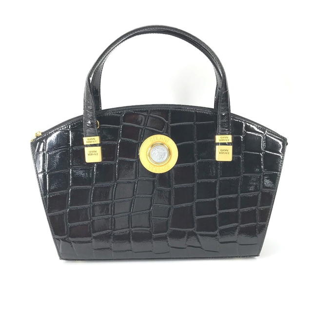Versace VERSACE vintage embossed medusa logo Tote Bag Shoulder Bag Hand Bag - view 2