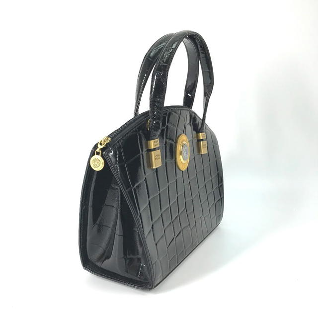 Versace VERSACE vintage embossed medusa logo Tote Bag Shoulder Bag Hand Bag - view 4