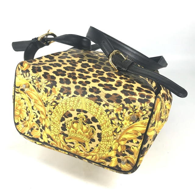 Versace VERSACE vintage leopard backpack bag Backpack Leather/PVC yellow/Black - view 5