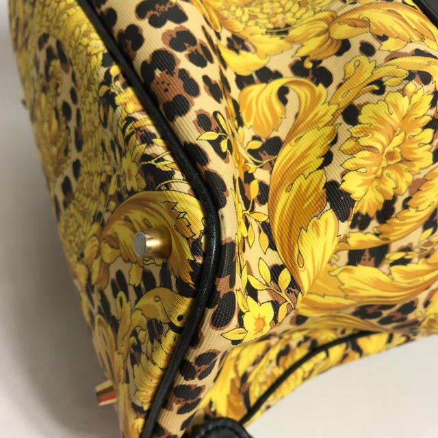 Versace VERSACE vintage leopard backpack bag Backpack PVC / Leather yellow/Black - view 4