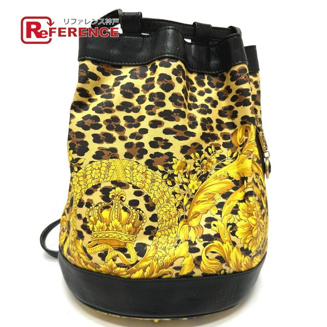 Versace VERSACE vintage leopard drawstring leopard print leopard Shoulder Bag - view 1