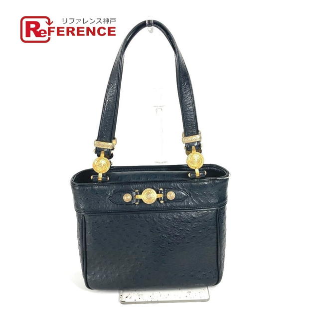 Versace VERSACE vintage Sunburst Bag Shoulder Bag Tote Bag Shoulder Bag Leather Black - view 1