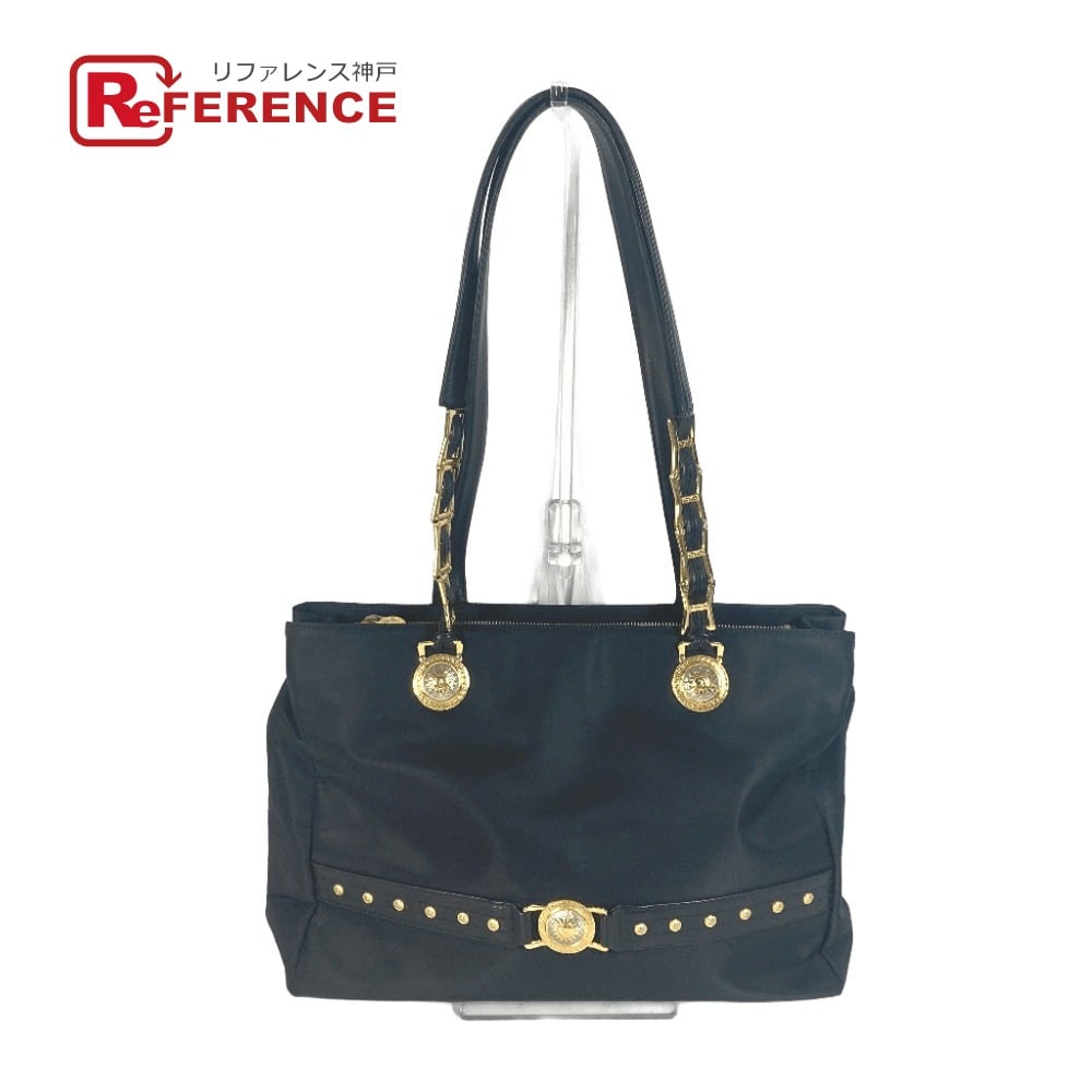 Versace VERSACE vintage Sunburst sun god Tote Bag Shoulder Chain Shoulder Bag
