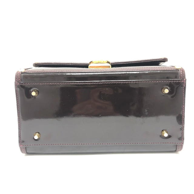Versace VERSACE vintage Sunburst Vanity bag Hand Bag enamel Purple Based/Gold - view 4