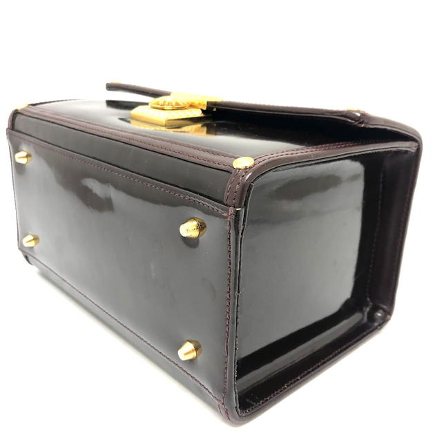 Versace VERSACE vintage Sunburst Vanity bag Hand Bag enamel Purple Based/Gold - view 5