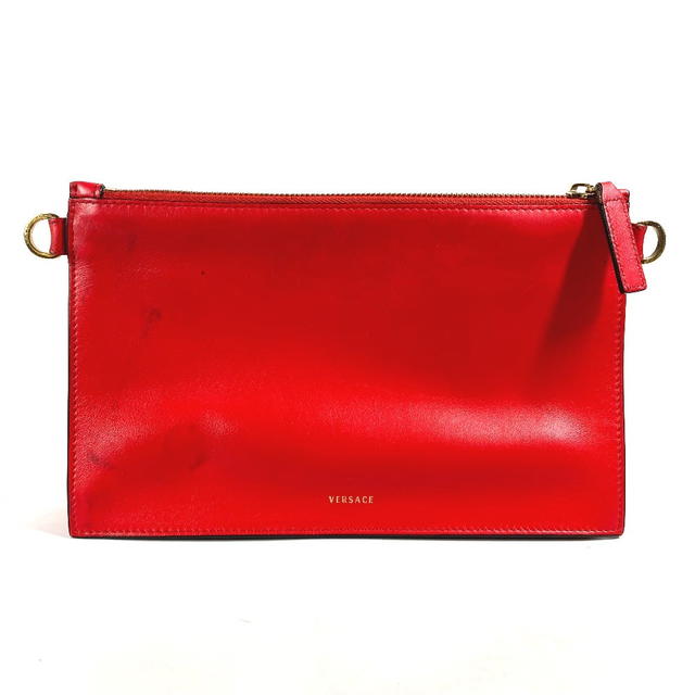 Versace VERSACE Virtus bag pouch Clutch bag Leather Red - view 3