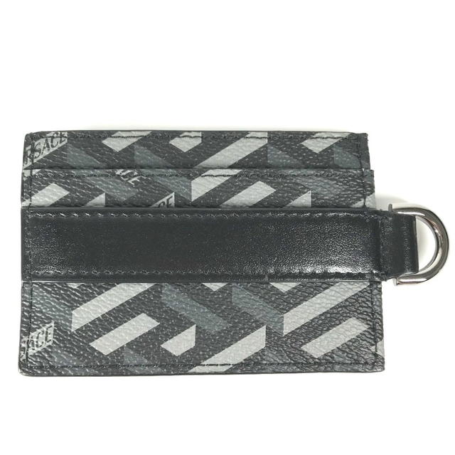 Versace VERSACE With D-ring logo Business Card Holder Pass Case Card Case - view 5
