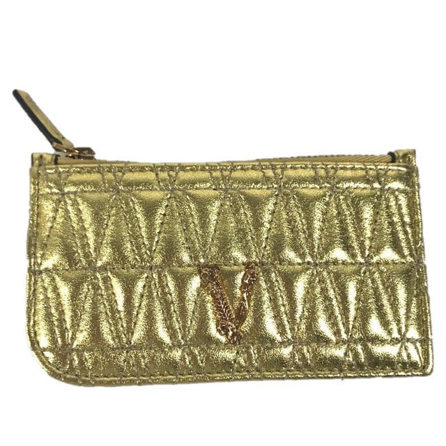 Versace VERSACE With key ring Visetos V logo Fragment Case Wallet coin purse Unused - view 2
