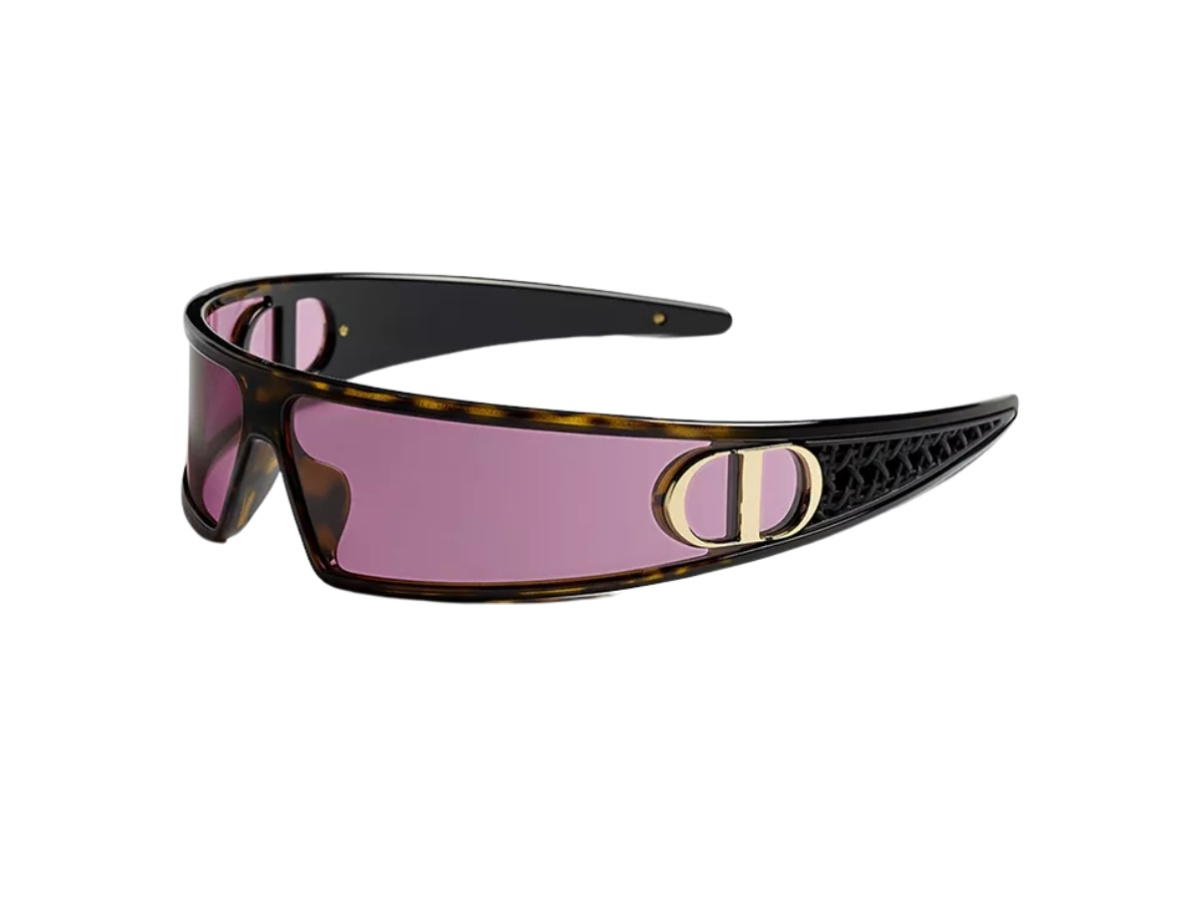 Dior Dior VeryDior M1U Deep Brown Tortoiseshell-Effect Mask Sunglasses