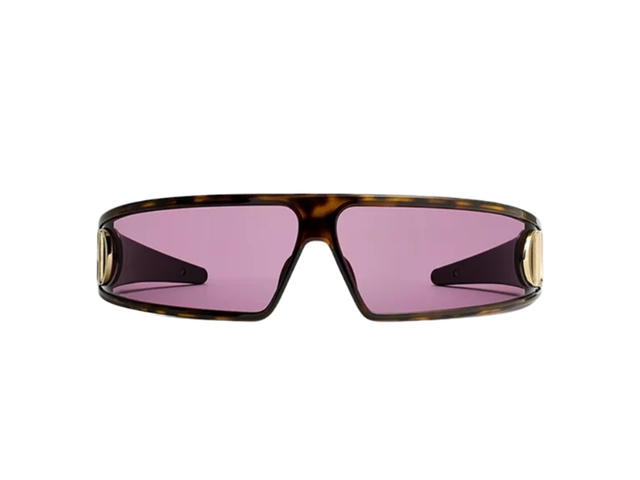 Dior Dior VeryDior M1U Deep Brown Tortoiseshell-Effect Mask Sunglasses - view 2
