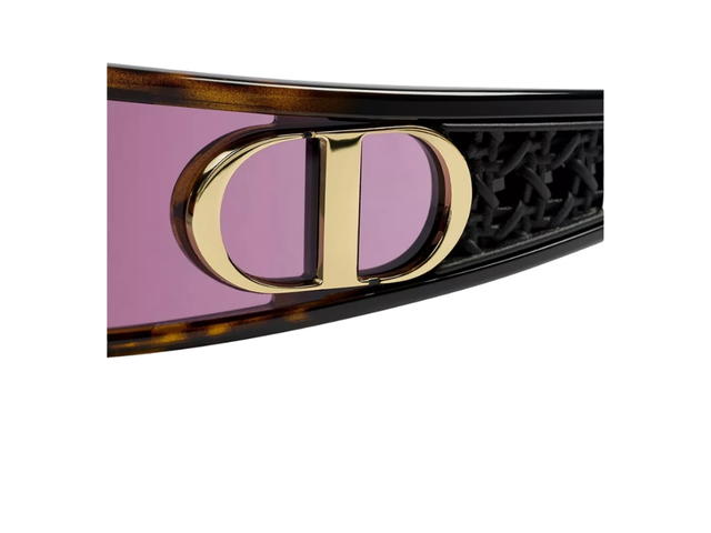 Dior Dior VeryDior M1U Deep Brown Tortoiseshell-Effect Mask Sunglasses - view 4