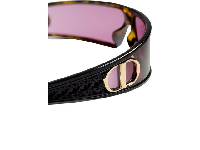 Dior Dior VeryDior M1U Deep Brown Tortoiseshell-Effect Mask Sunglasses - view 5