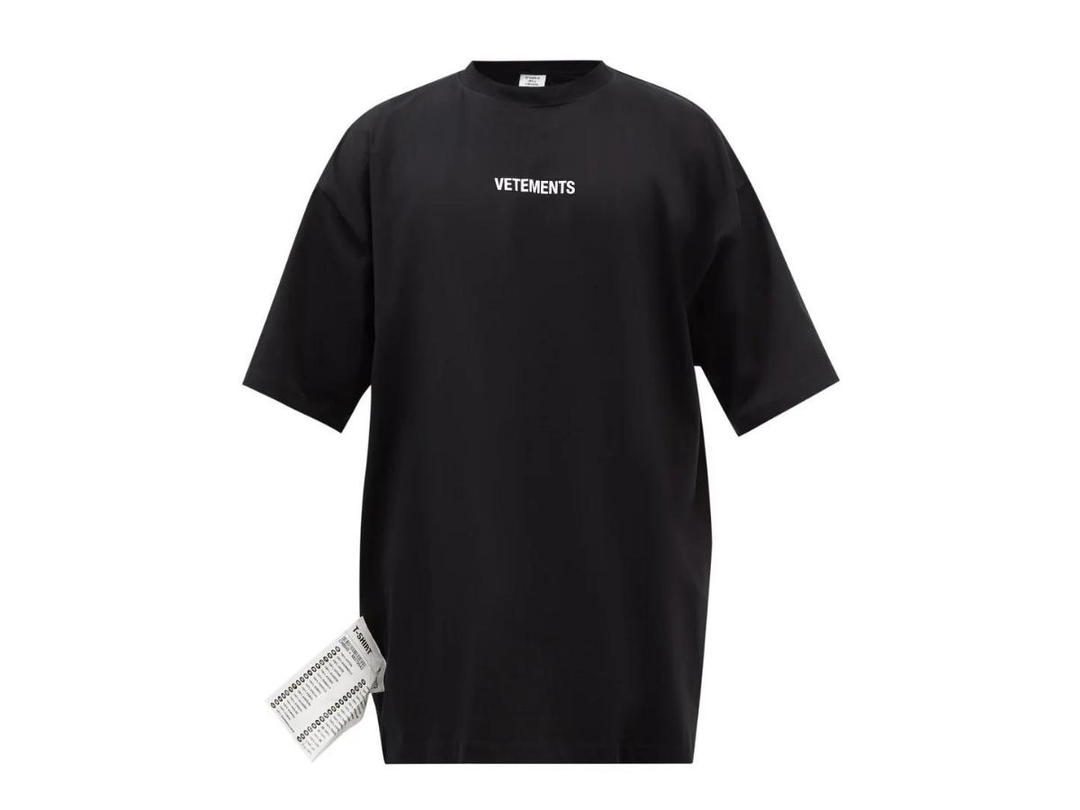 Vetements Vetements Black Logo T-Shirt
