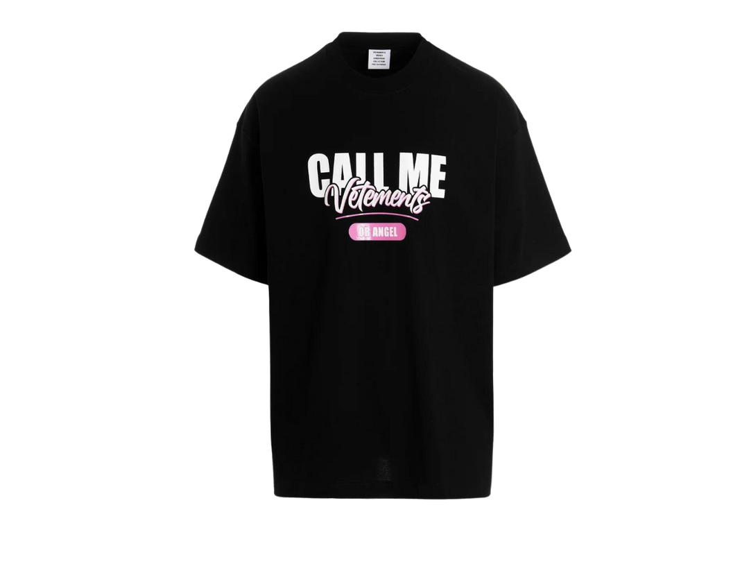 Vetements Vetements Call Me T-Shirt Black