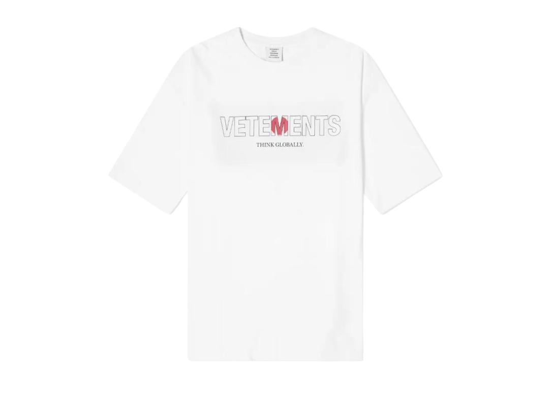 Vetements Vetements Japan Logo Oversized Tee White