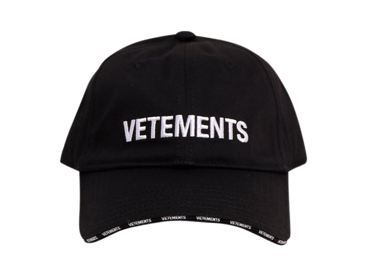 Vetements Vetements Logo Embroidered Cotton-Twill Baseball Cap