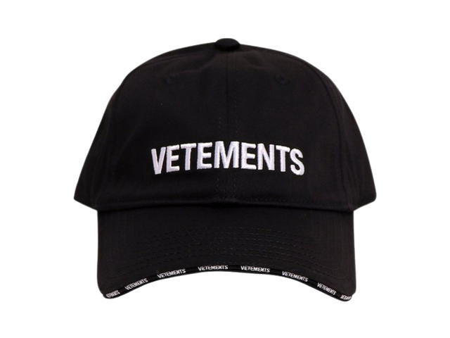 Vetements Vetements Logo Embroidered Cotton-Twill Baseball Cap - view 1