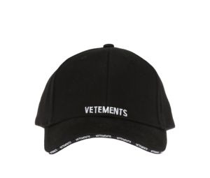 Buy Vetements Logo-Stitched Baseball Cap Black (100% Cotton Logo On Back) at Sasom – Authentic and Ready to Ship