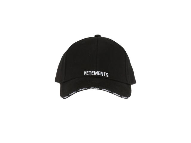 Vetements Vetements Logo-Stitched Baseball Cap Black (100% Cotton Logo On Back) - view 1
