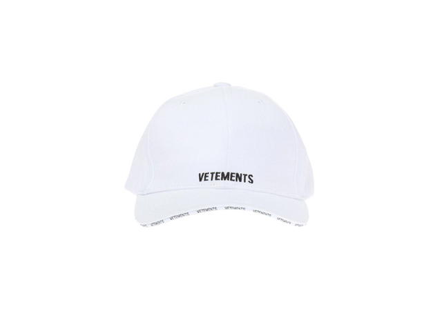 Vetements Vetements Logo-Stitched Baseball Cap White (100% Cotton Logo On Back) - view 1