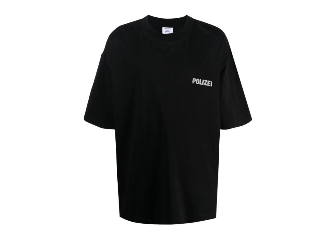 Vetements Vetements POLIZEI T-shirt Black
