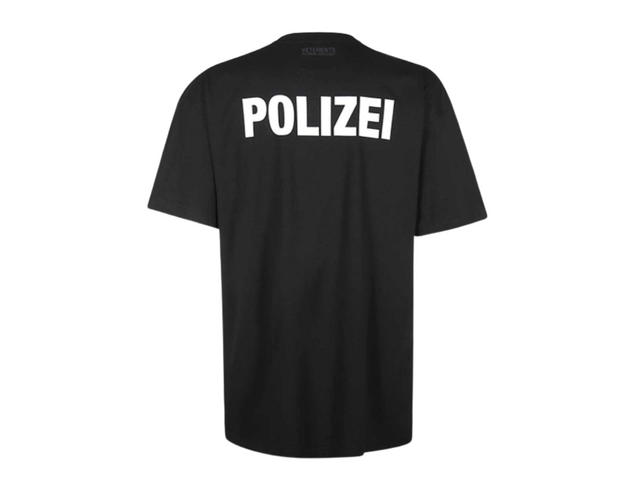 Vetements Vetements POLIZEI T-shirt Black - view 2