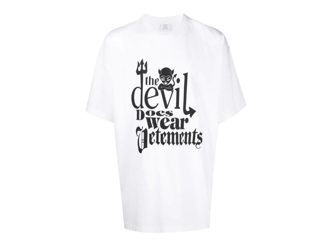 Vetements Vetements The Devil Does Wear Vetements T-shirt White