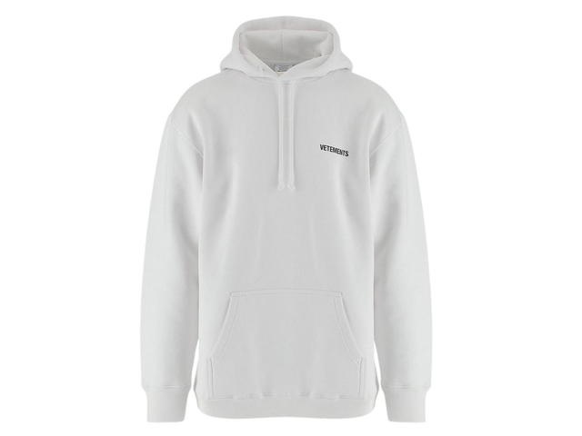 Vetements Vetements White Cotton Unisex Hoodie - view 1