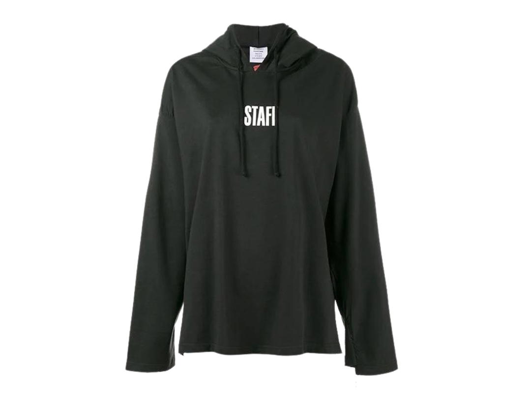 Vetements Vetements x Hanes 2017 Staff Hoodie Black