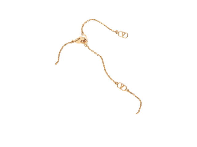 Valentino Garavani Valentino Garavani Chez Cherryfic Necklace In Enamel Gold With Gold-Tone Hardware - view 4