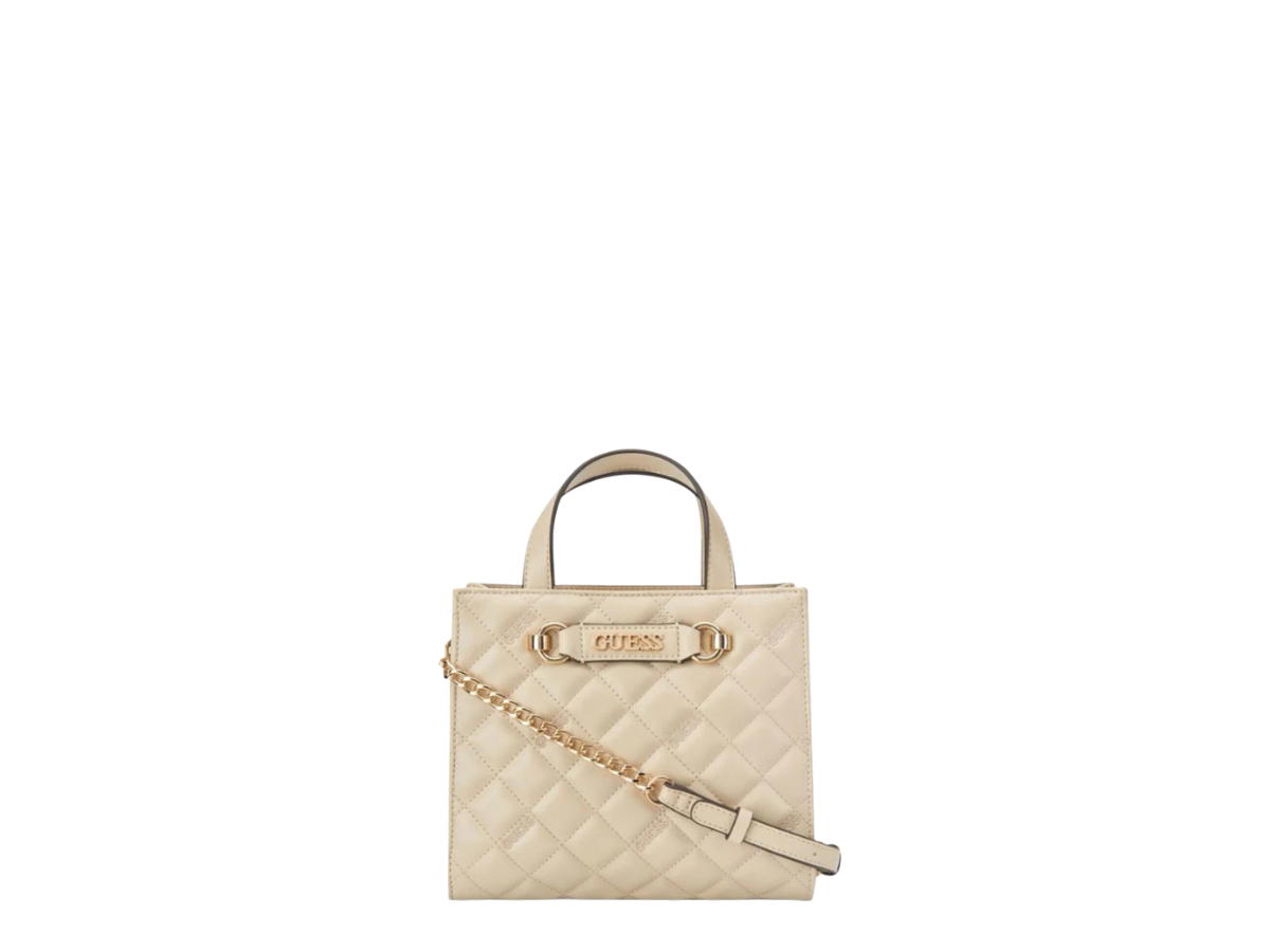Guess Guess Fiddlewood Mini Tote Bag Beige