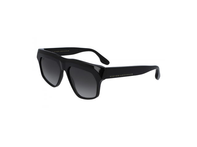 Victoria Beckham Victoria Beckham Sunglasses In Black Acetate With Grey Lens - view 1