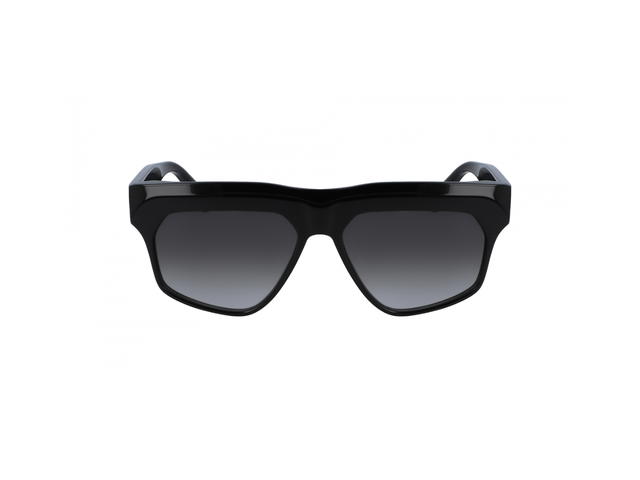Victoria Beckham Victoria Beckham Sunglasses In Black Acetate With Grey Lens - view 2