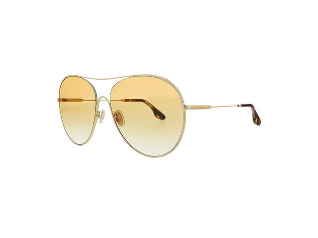 Victoria Beckham Victoria Beckham Sunglasses In Oliver Aviator With Gradient Lenses Gold - view 1