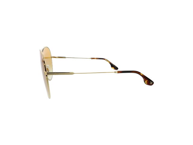 Victoria Beckham Victoria Beckham Sunglasses In Oliver Aviator With Gradient Lenses Gold - view 3