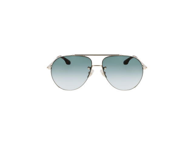 Victoria Beckham Victoria Beckham VB213S Sunglasses In Gold Metal Frame With Green Gradient Lens - view 1