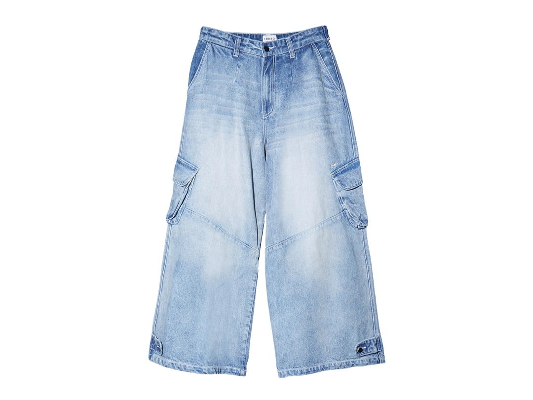 Vineca Vineca Cargo Jeans Washed Blue