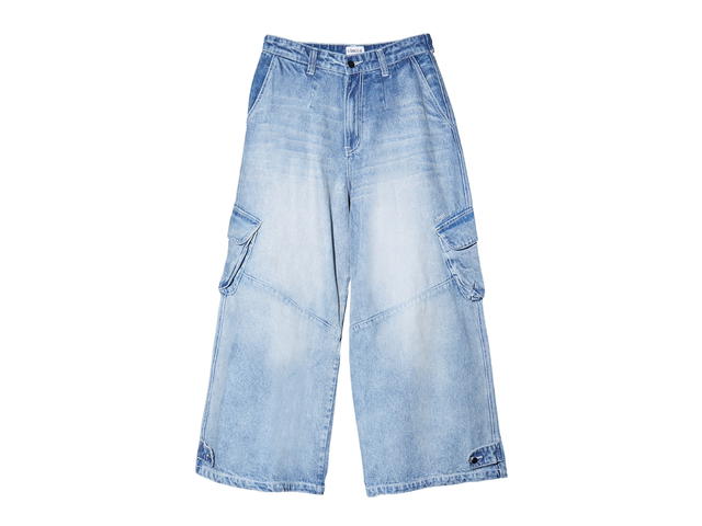Vineca Vineca Cargo Jeans Washed Blue - view 1