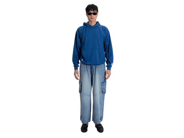 Vineca Vineca Cargo Jeans Washed Blue - view 2