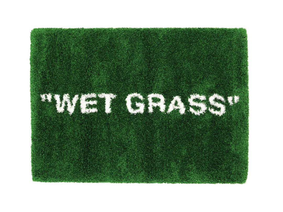 Virgil Abloh Virgil Abloh X Ikea Markerad "wet Grass" Rug