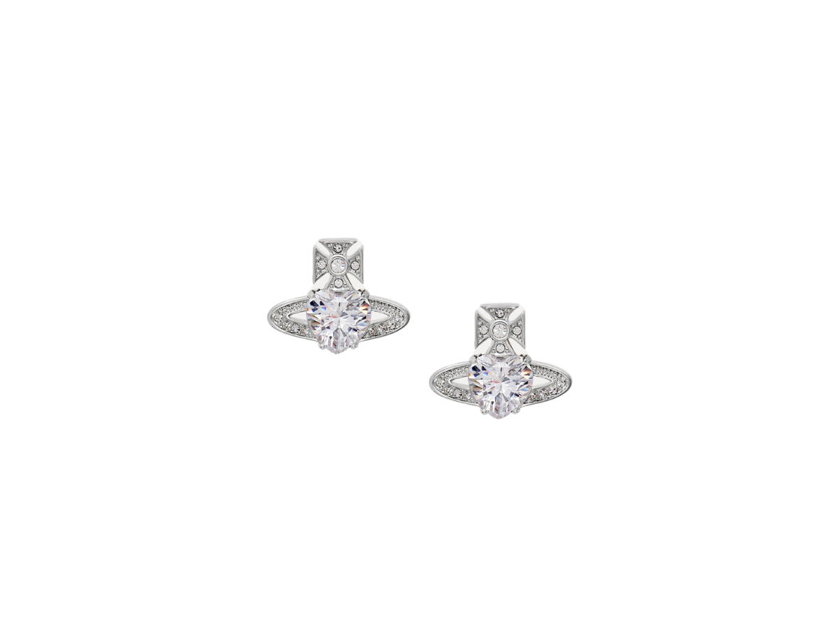 Vivienne Westwood Vivienne Westwood Ariella Earrings In Hoop Silhouette With Silver-Tone Finish