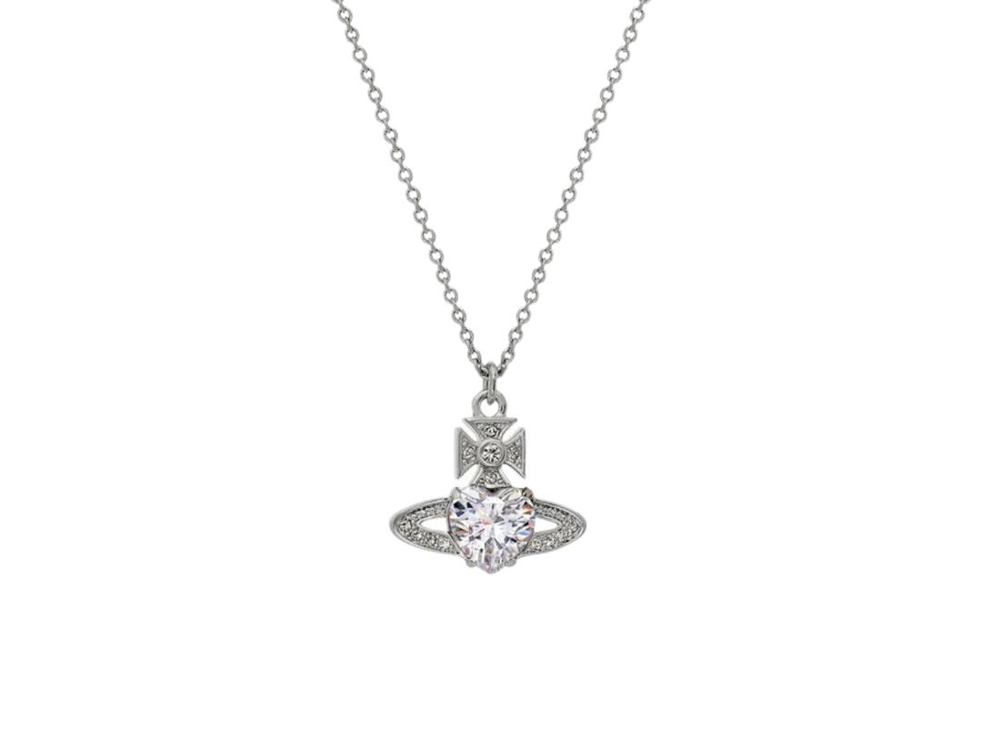 Vivienne Westwood Vivienne Westwood Ariella Pendant In Crystal Detailing With Silver-Tone Plating