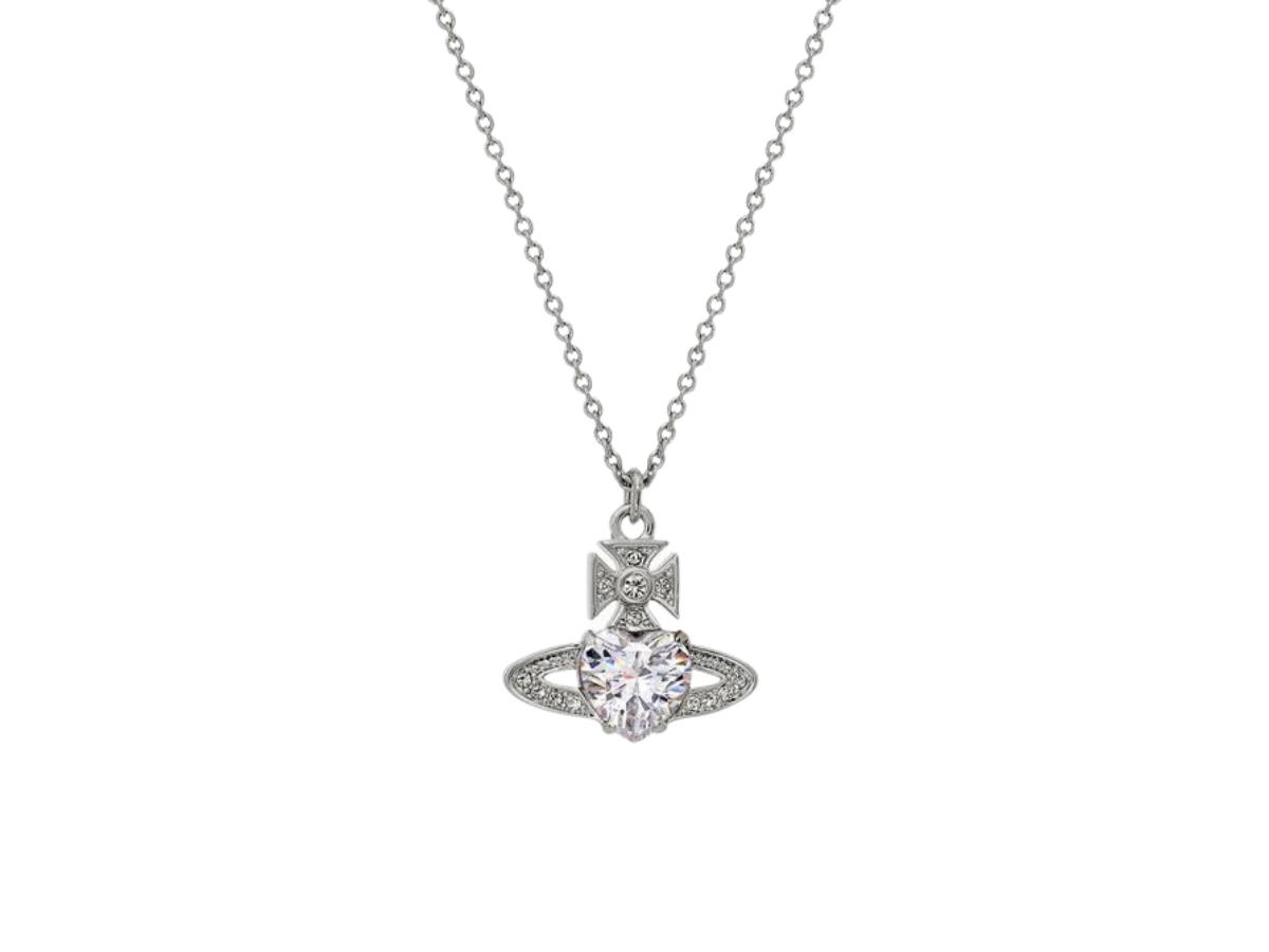 Vivienne Westwood Vivienne Westwood Ariella Pendant In Crystal Detailing With Silver-Tone Plating