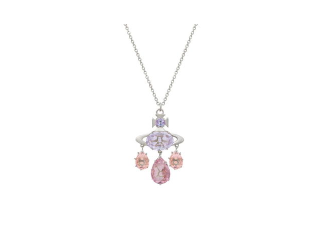 Vivienne Westwood Vivienne Westwood Augusta Pendant With Three Pearl Drop-Shaped Crystals - view 2