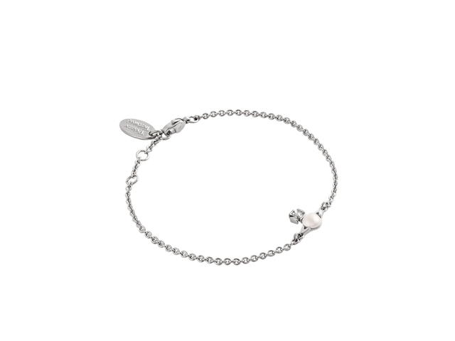 Vivienne Westwood Vivienne Westwood Balbina Bracelet In Silver-Tone Hardware Platinum-Cream Pearl - view 2